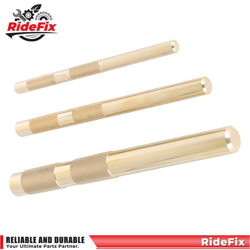 61360 3Pcs Brass Drift Punch Set 3/4″ 1/2″ 3/8″ Hand Tool Punches Tool Home use