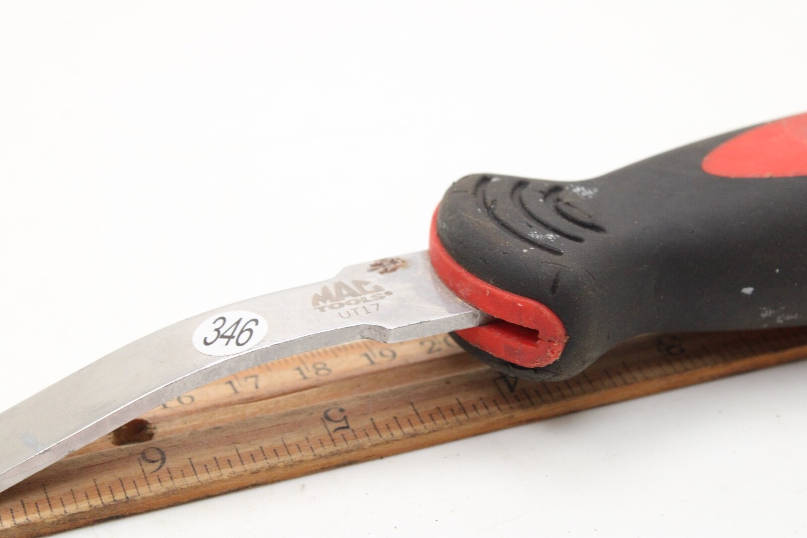 Mac Tools UT17 Upholstery Tool 8″ Long Red Black Soft Grip Handle USA