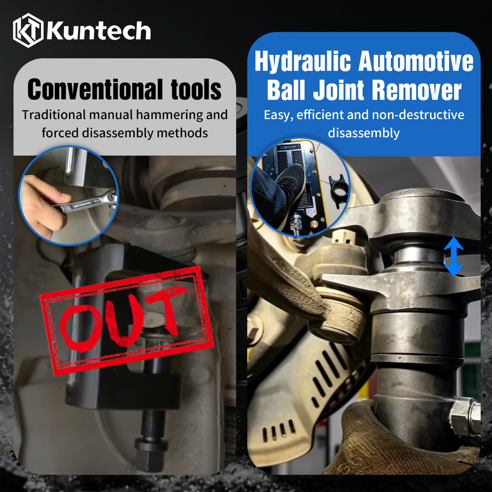 Universal Pneumatic Hydraulic Ball Joint Separator Extractor Removal Tool,Puller