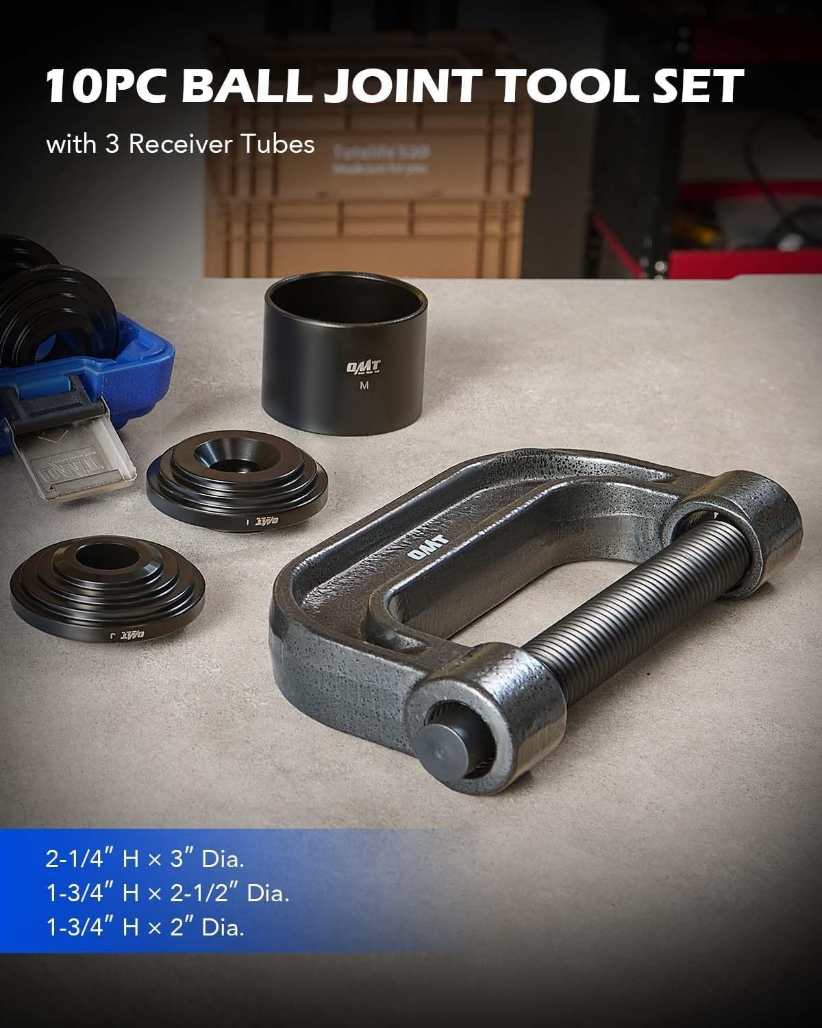 Professional U Joint Removal Tool Set with Heavy Duty Construction for 2WD & 4WD