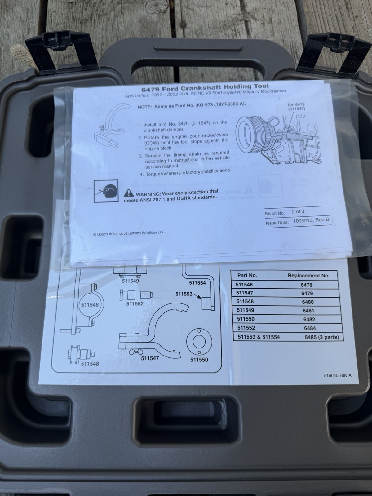 OTC 6488 Ford 4.0L SOHC Cam Timing Engine Set Explorer Mountaineer Complete
