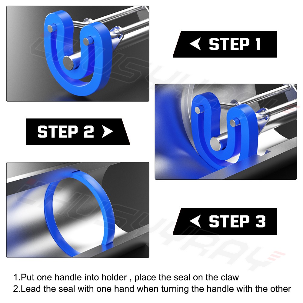 3X Hydraulic Cylinder Piston Rod Seal U-Ring Installation Tool Kit Universal US