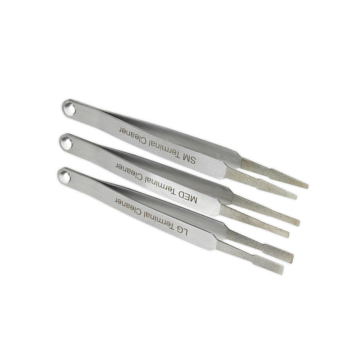 3Pcs Car Terminal Cleaner Tool Kit Fit for Spade Pin Electric Connector Tweezer