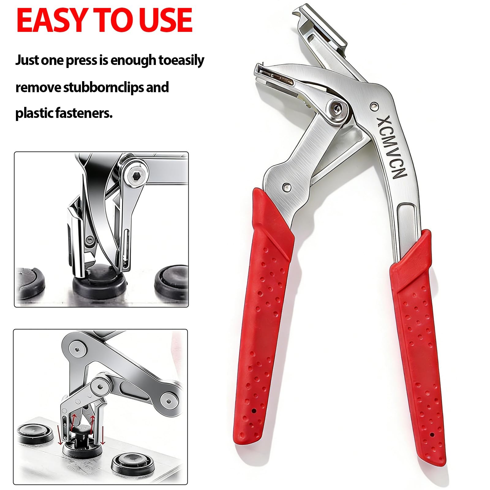 Car Clip Pliers, Spring-Loaded Panel Clip Removal Pliers Tool, Professional Auto