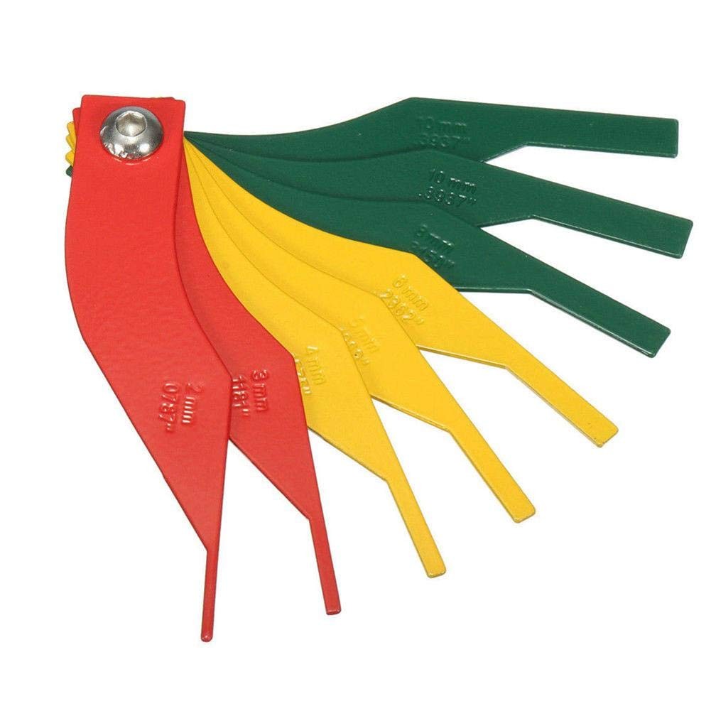 8in1 Car Automotive Brake Pad Measure Ruler Tool Feeler Lining Thickness Gauge