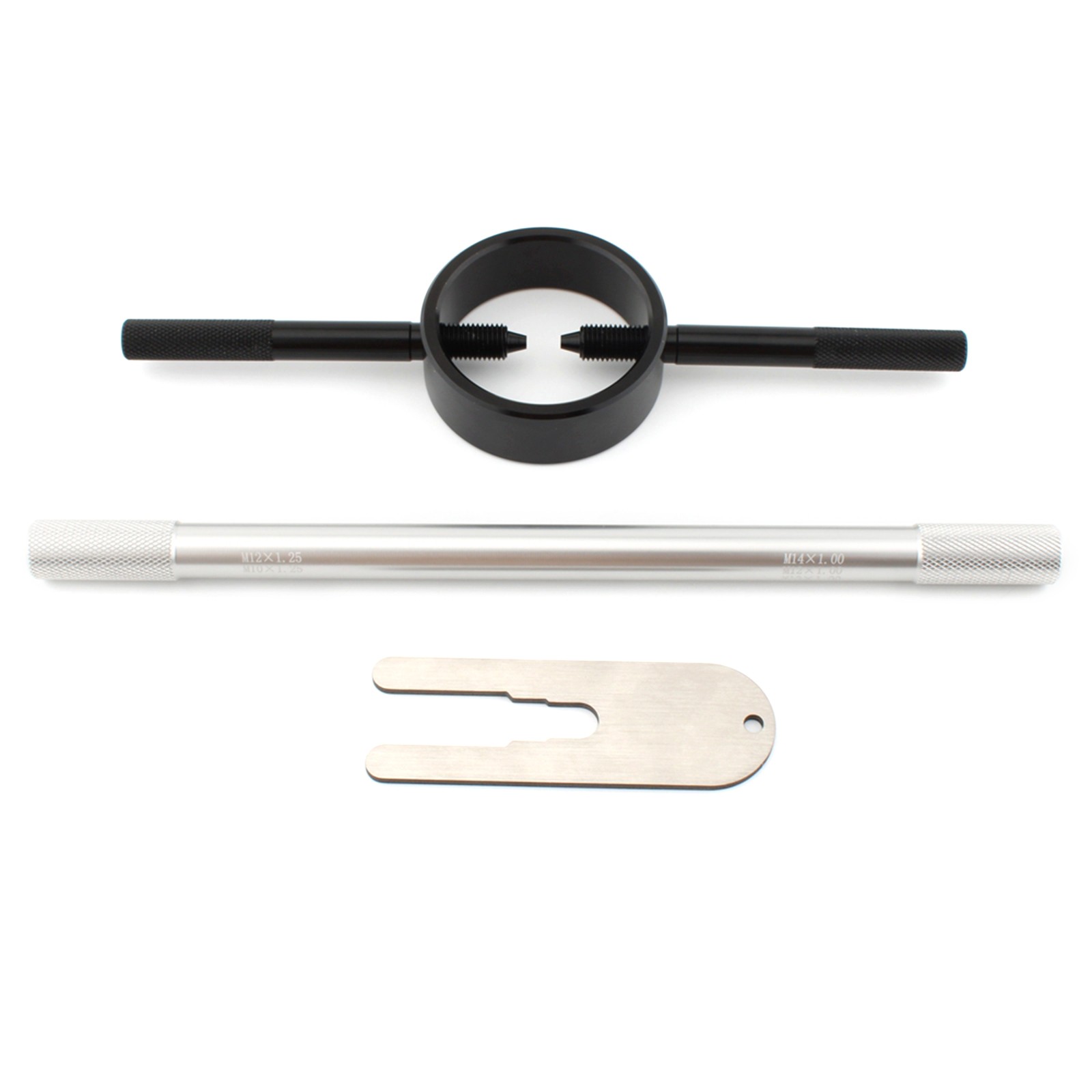 Black Silver Fork Service Tool Kit Fork Spring Compressor Damper Rod Bleed Tool