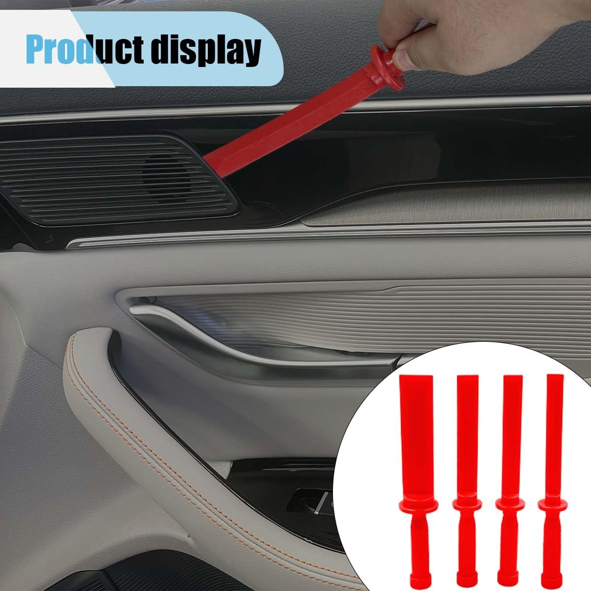 4PCS Plastic Chisel Scraper Set, NonMarring Plastic Scraper Tools, Safe Chise…