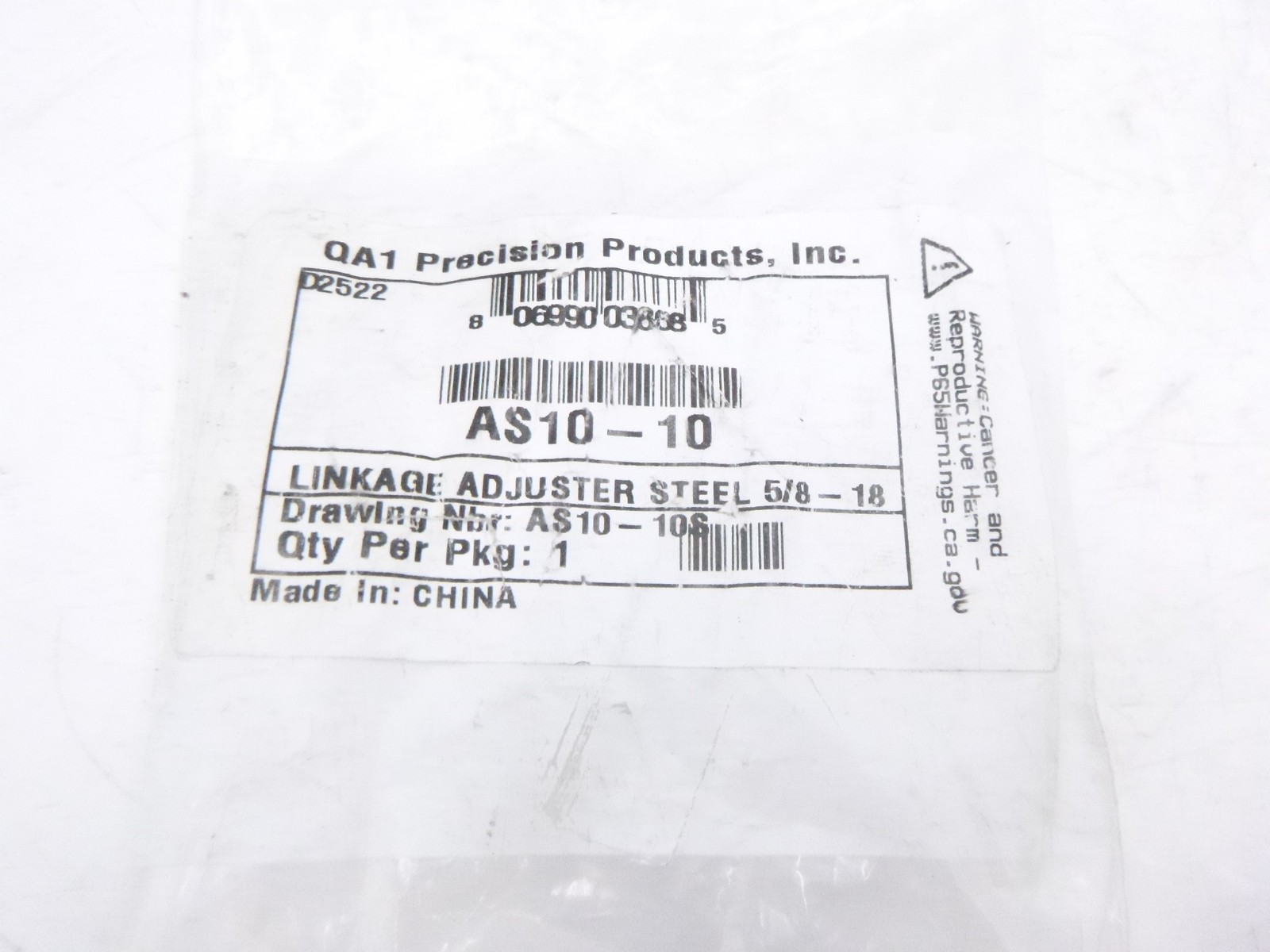 2 Pack QA1 AS10-10 Male to Female Linkage Adjuster Steel 5/8″-18