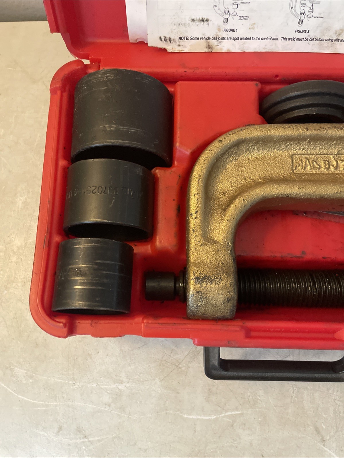 MAC Tools Ball Joint/U-Joint Press Tool Kit – Model No. BJ7025M