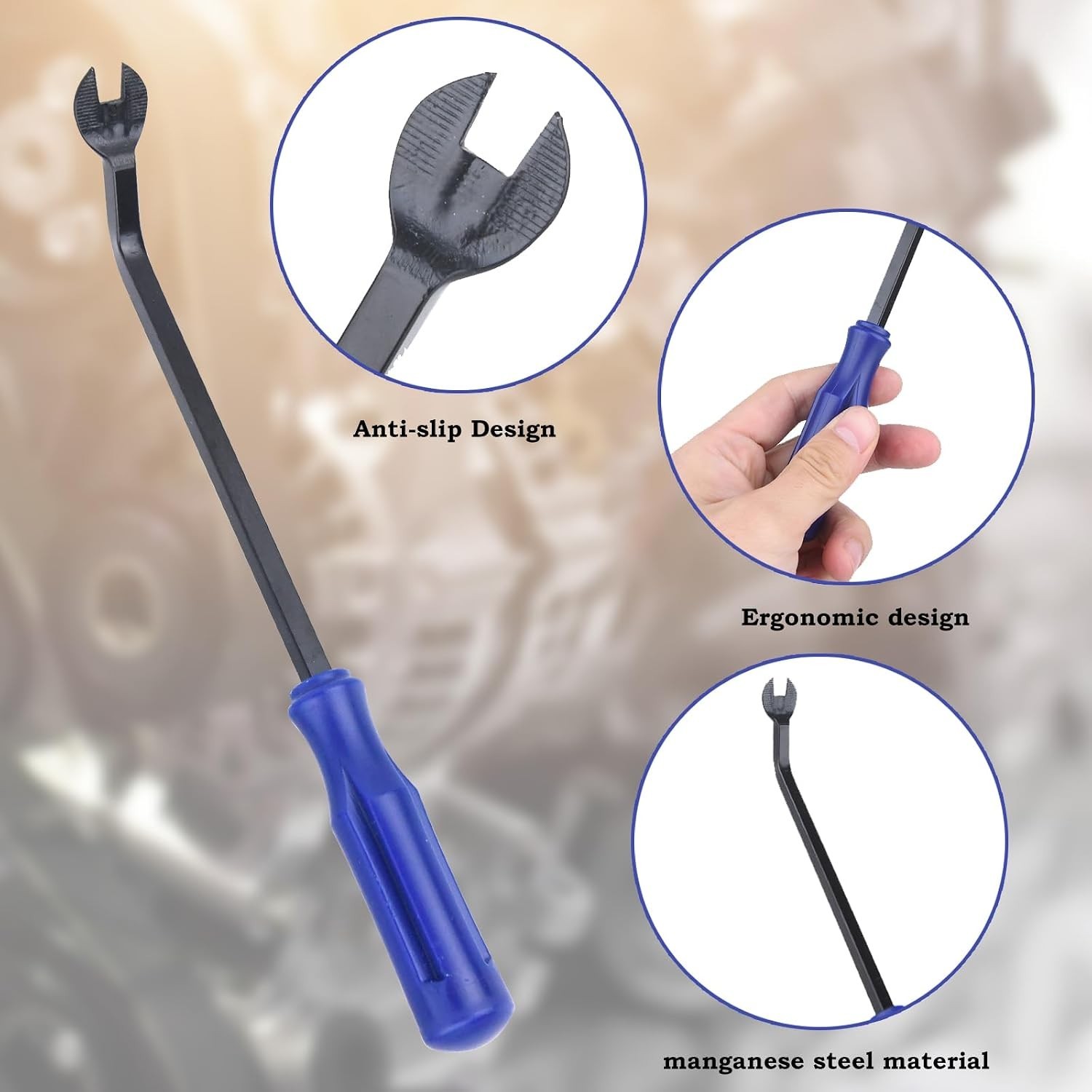 9Pcs with Plastic Pry Tool, Fastener Clip Pliers, Car Interior Panel Door Win…