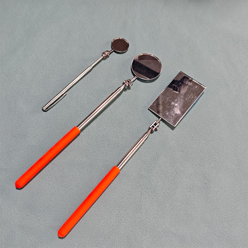 3PCS Telescoping Mirror Inspection Round Square Mirror Inspection Tool