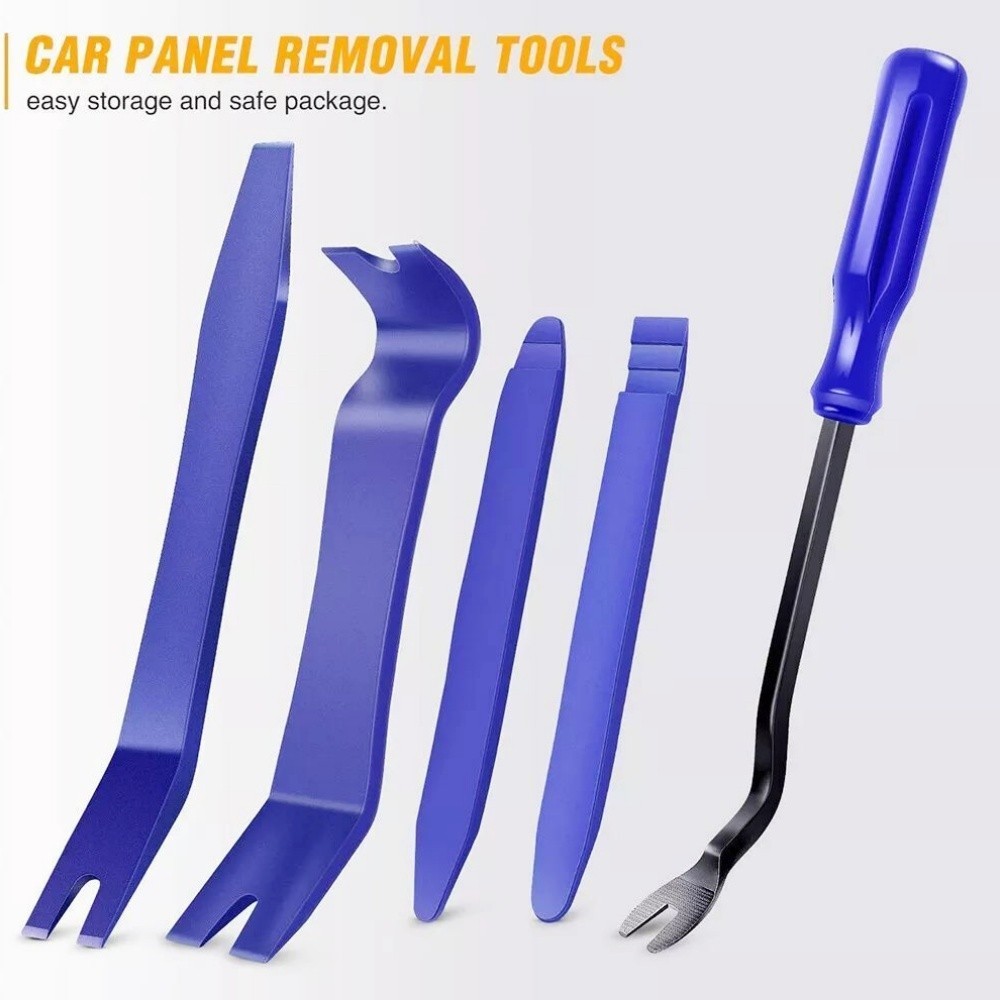 Plastic Trim Removal Pry Tool Set for Car Radio Panel Door Dash Clip Fasteners