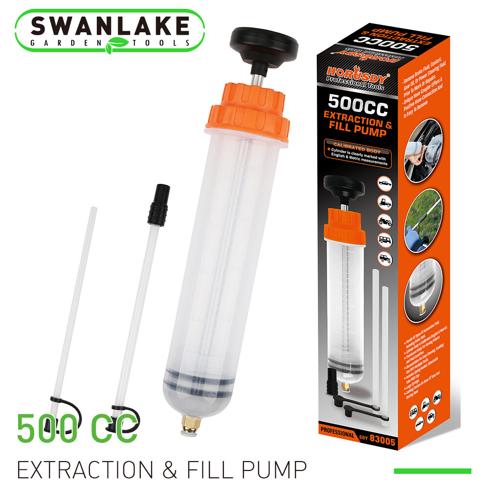 500CC Fluid Extraction Filling Syringe Transfer Liquid Pump Oil Extractor Auto