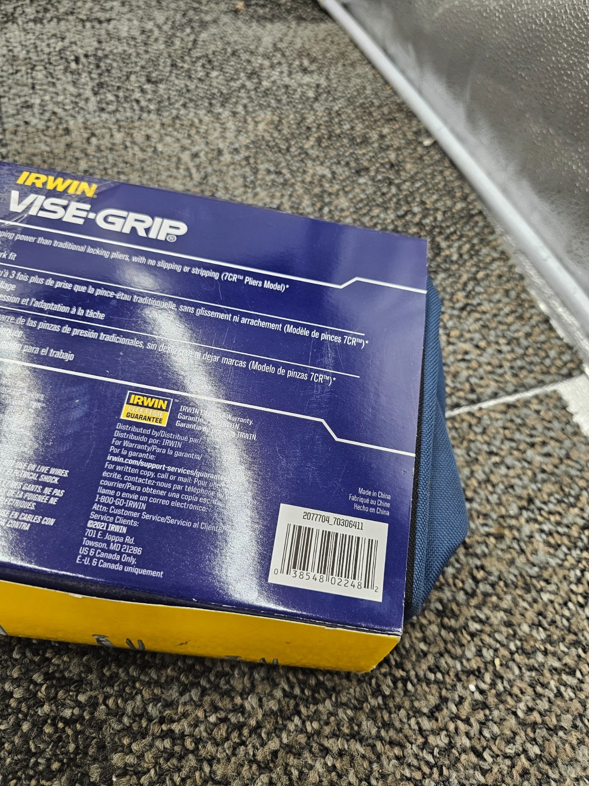 5-PIECE Irwin 2077704 Vise Grip Locking Pliers Assembly in Canvas Tool Tote Bag