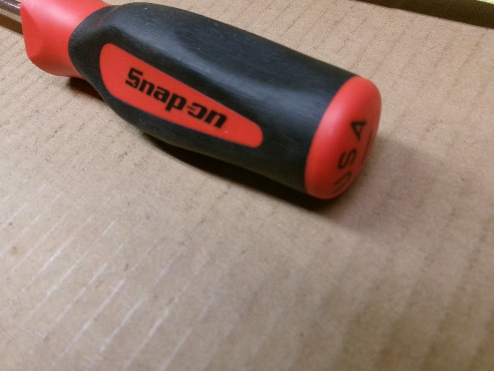 Snap On USA 7/32″ x 3″ Straight Blade Red Black Comfort Grip Handle No SGD2B