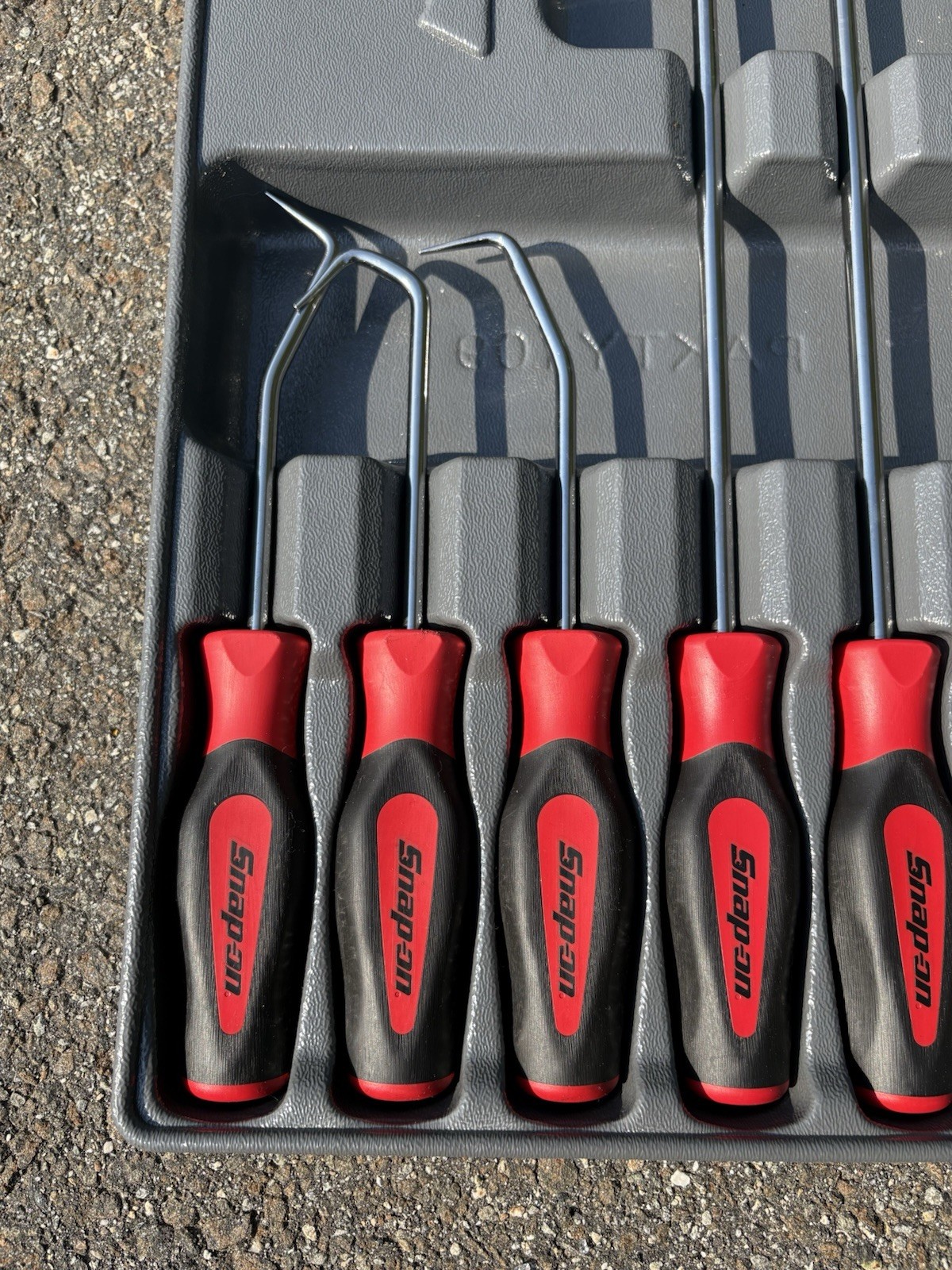 Snap-on Red Radiator Hose Pick Set 6 Pc SGRHT6BR Mechanics Automotive Tools Tray