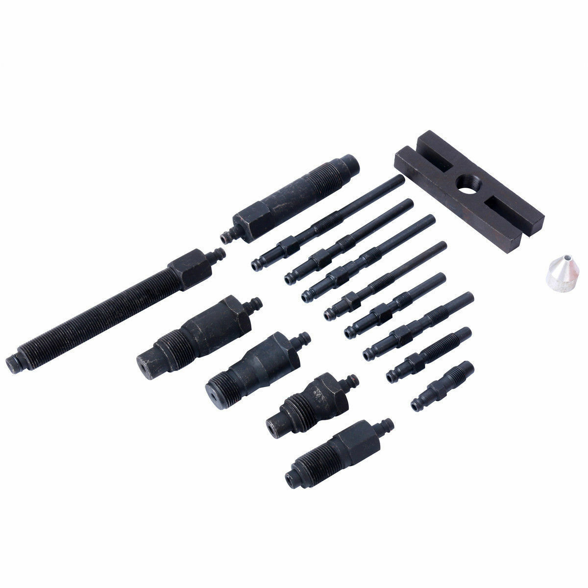 17pc Pro Diesel Engine Cylinder Compression Tester Tool Kit 1000 PSI / 0 -70 bar