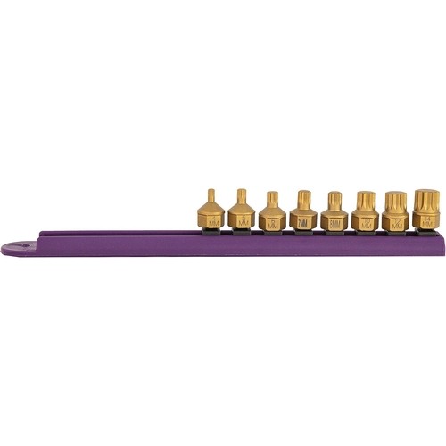 Mayhew 16006 Low-Profile Dual Drive Set, 8-Piece Triple Square, Titanium-Coated