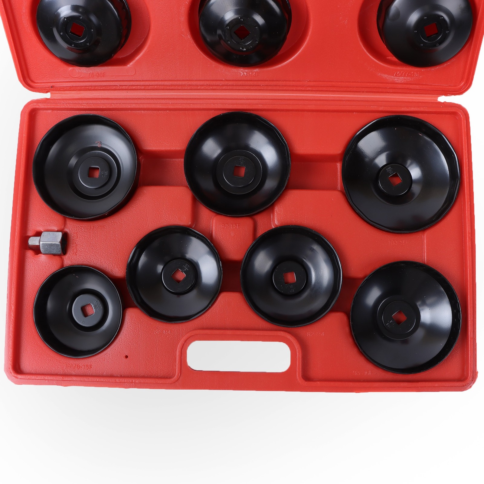 15Pcs Oil Filter Wrench Set Cup Type Removal Tool Socket Kit