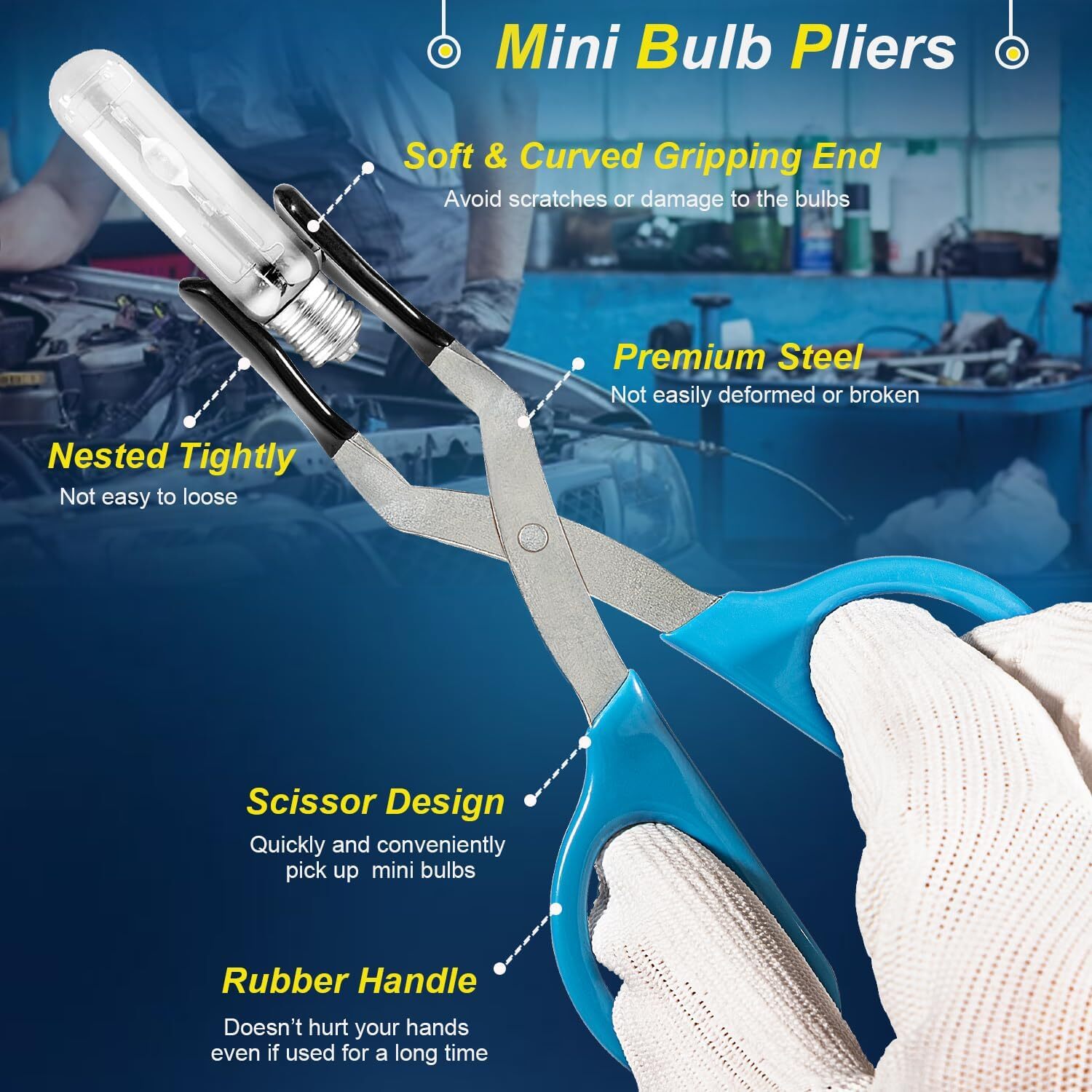 Metal Mini Bulb Changer Remover Installer Tool for Removing Hard,Replace 1012