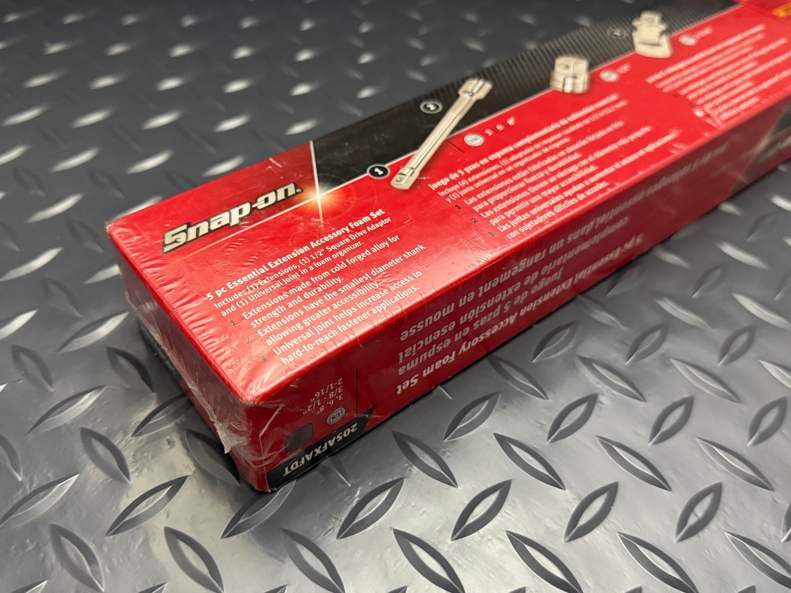 snap on 5pc GRAY extension accessory red foam set 3/8 drive 205afxafdt New USA