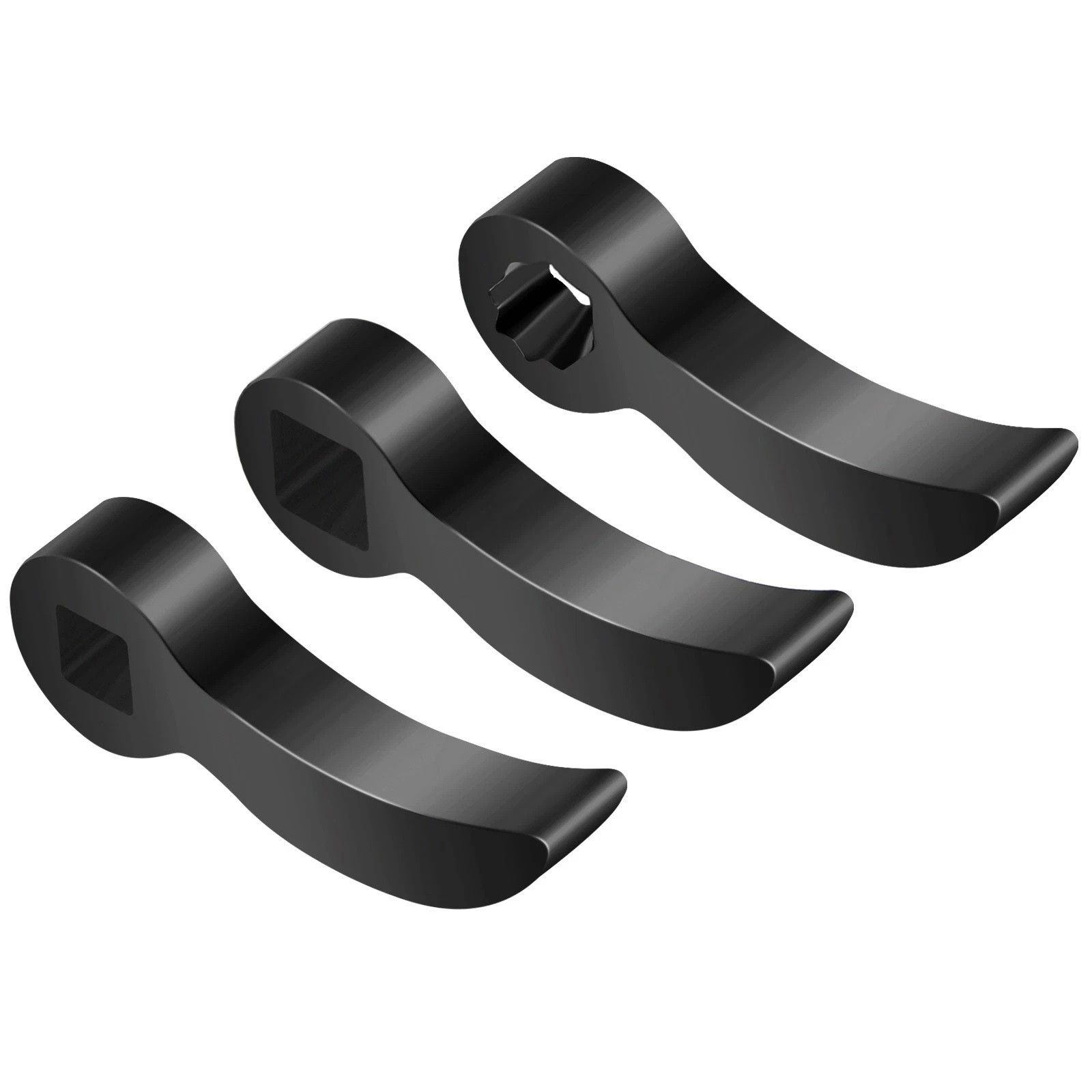 3 PCS 1/2 in 3/8 in Pry Bar Tool Head Adapter for Automotive Disassembly Work