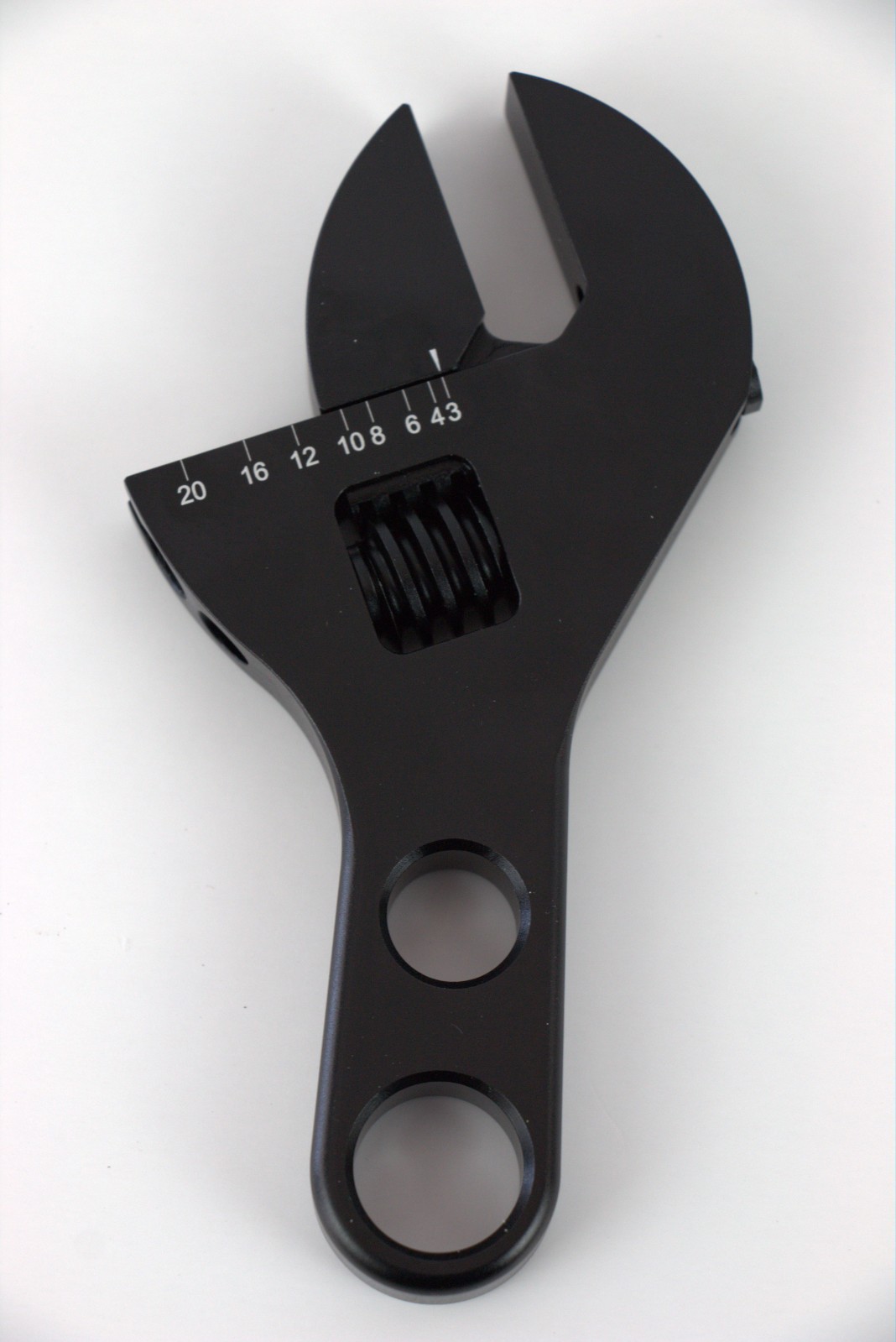 BLACK ALUMINUM STUBBY ADJUSTABLE AN FITTING WRENCH SET -3AN TO -20AN #5821/5822