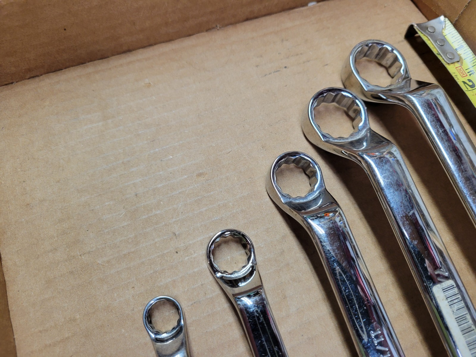 Craftsman USA 5-Piece SAE Deep Offset Full Polish Double Box End Wrench Set