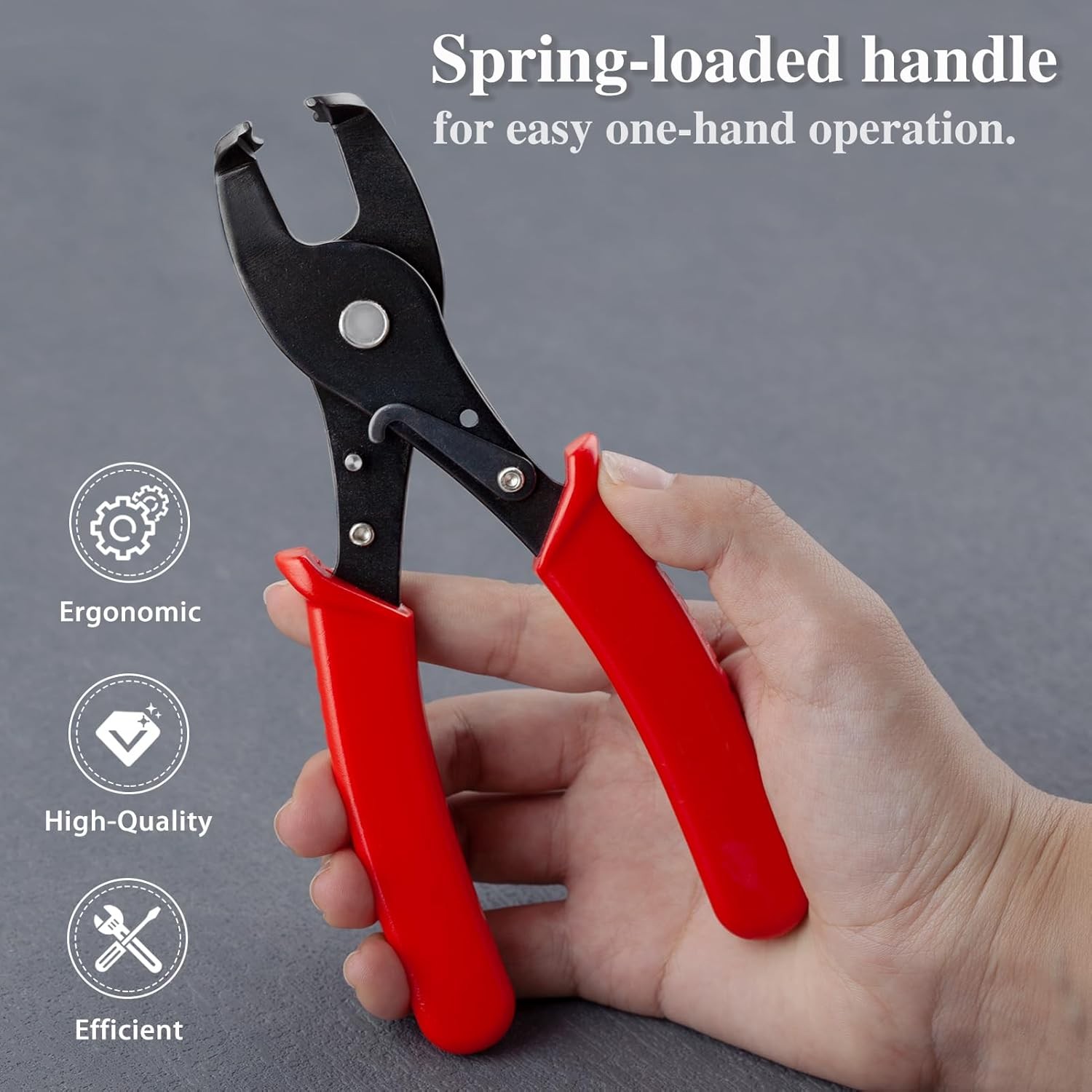 Strain Relief Crimper, Bushing Pliers Anti-Rust Low Red & Black