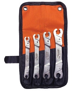 S.u.r. And R Auto Parts RLW400 4-Piece Ratcheting Line Wrench Set