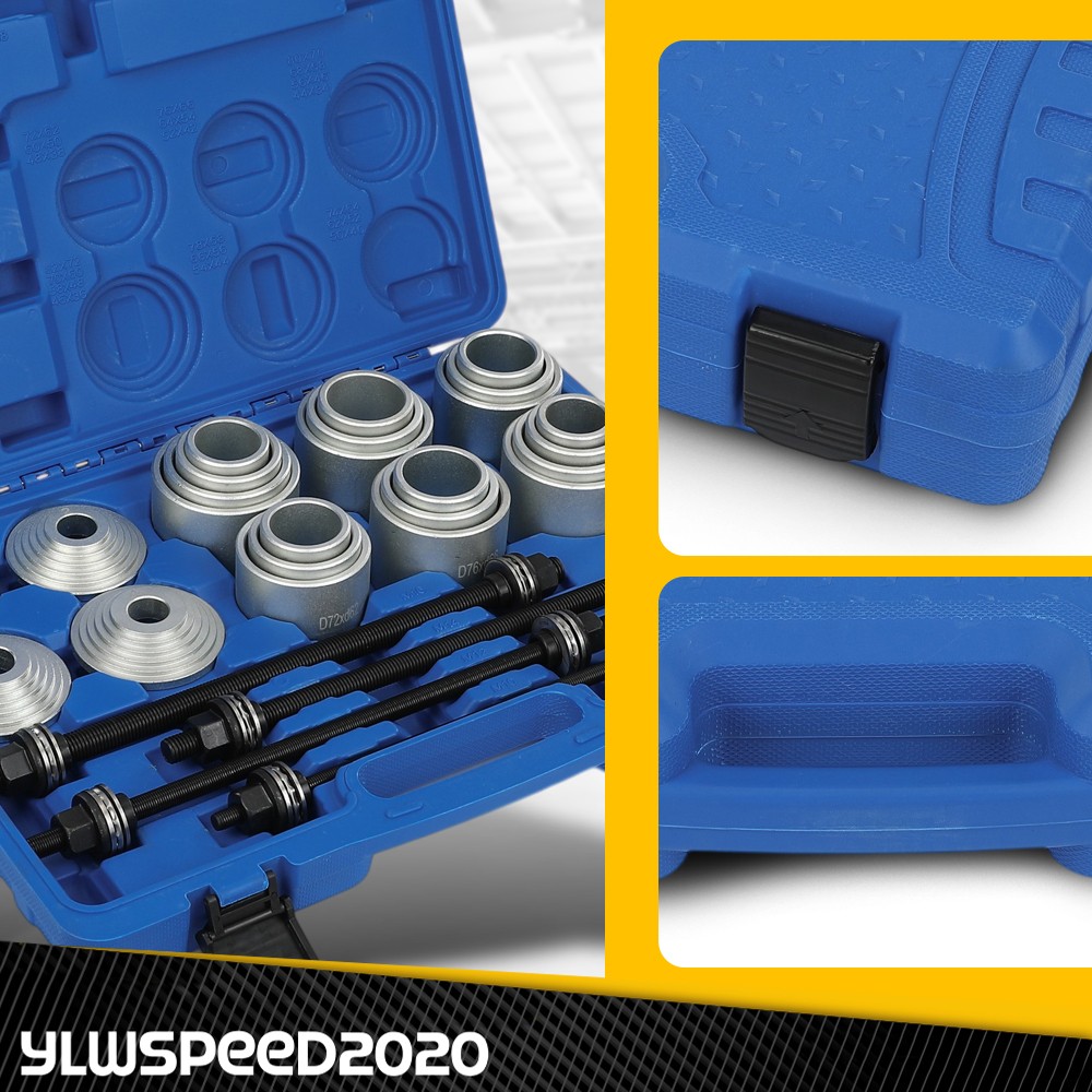 Universal Press Pull Sleeve Kit Bush Bearing Removal Insertion Tool Kit Set 28PC