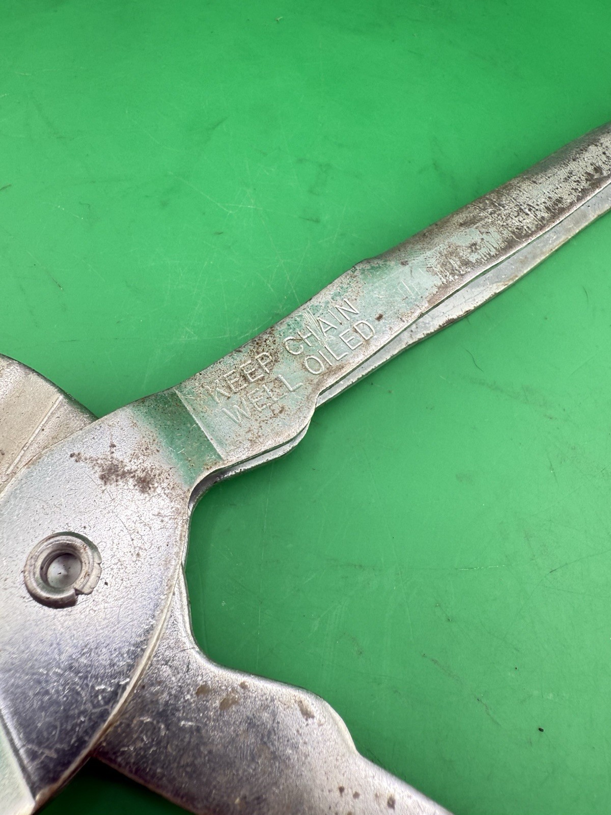 VINTAGE K-D Tools 2031 Exhaust Tailpipe Tube Chain Type Sharp Cutter Wheels USA!