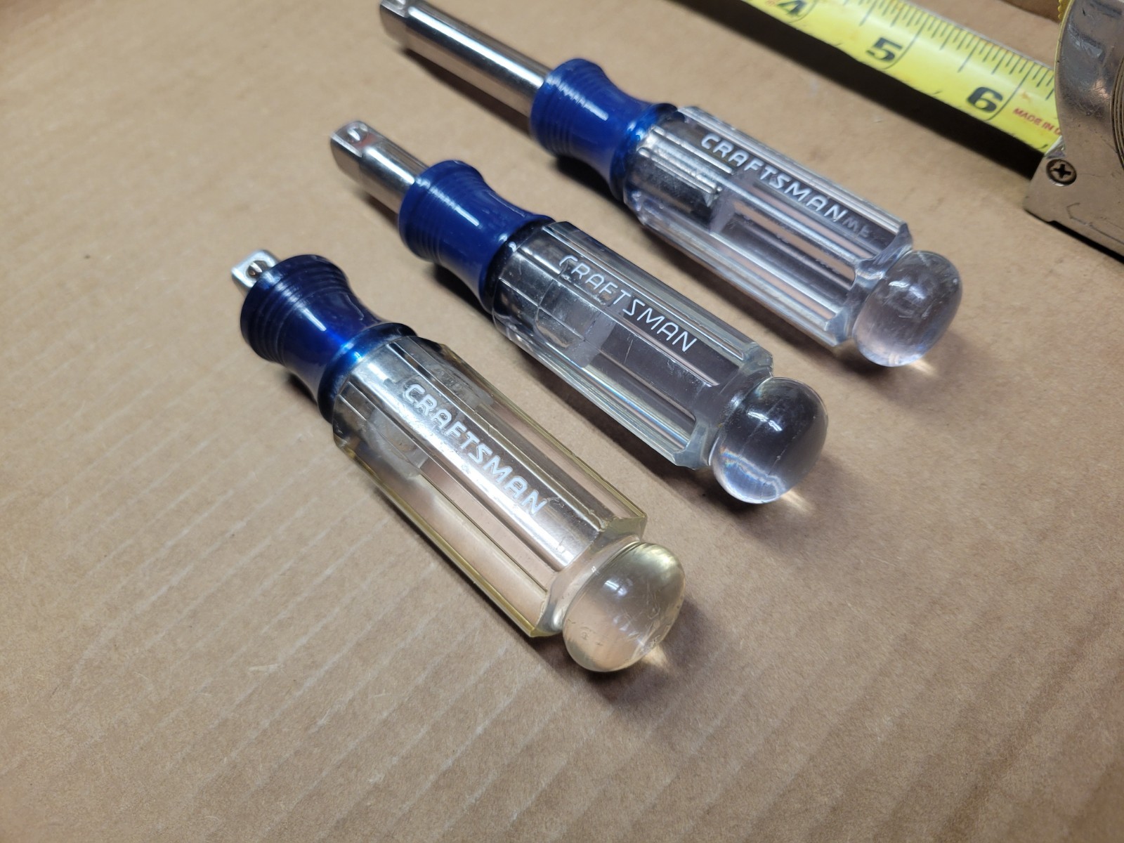 Craftsman USA 3-Piece 3/8″ Drive Stubby Socket Driver Spinner Set (home made)