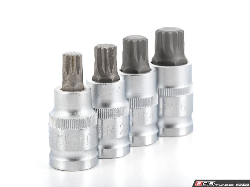 Schwaben Triple Square Socket Kit – 4 Pieces (M10, M12, M14, M16)