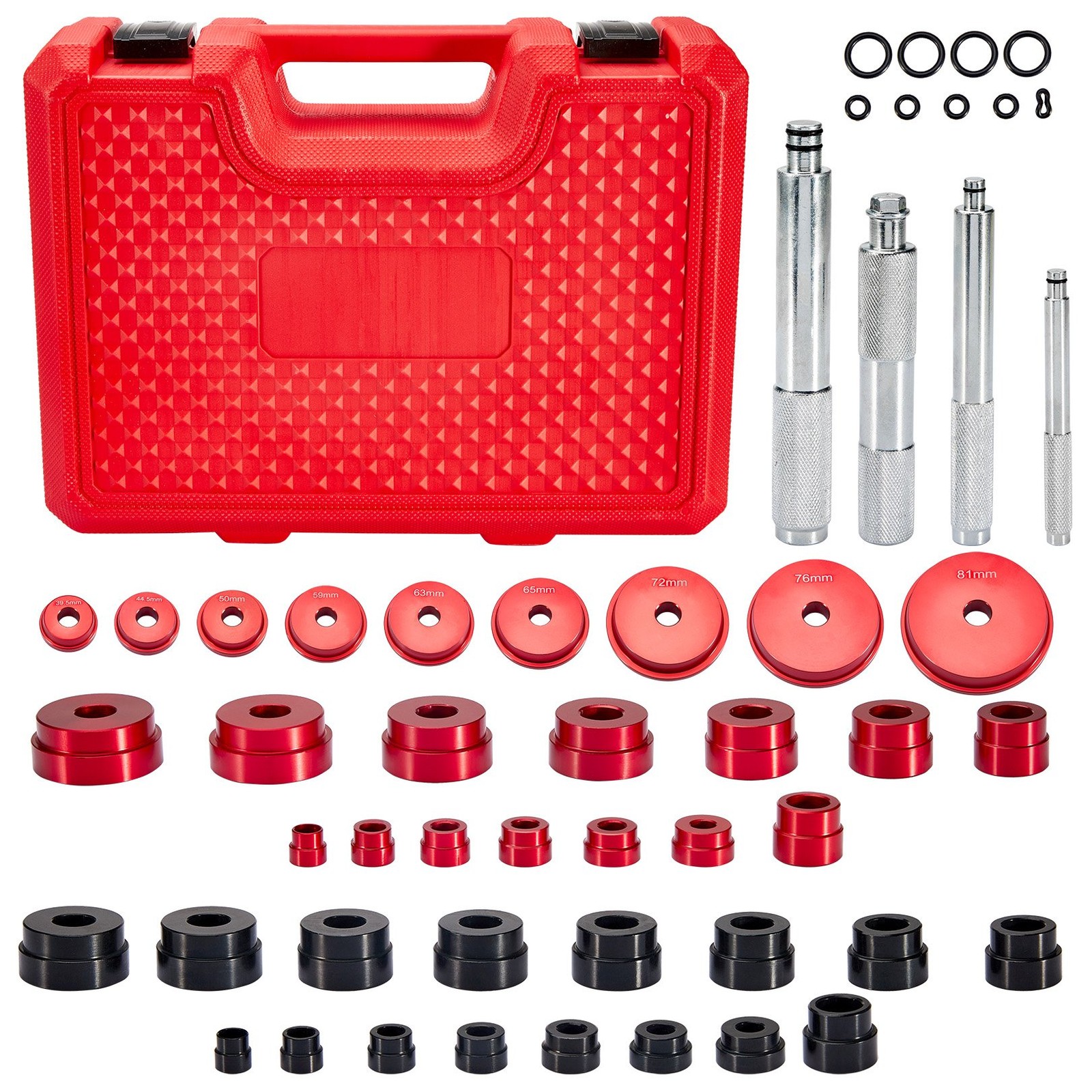 43Pieces Universal Bearing Press Kit Bearing Race and Seal Driver Installer Tool