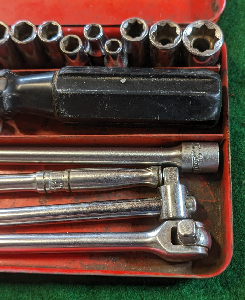 Snap On 1/4″ 19 Piece Ratchet?Socket Set Has I Date 1961