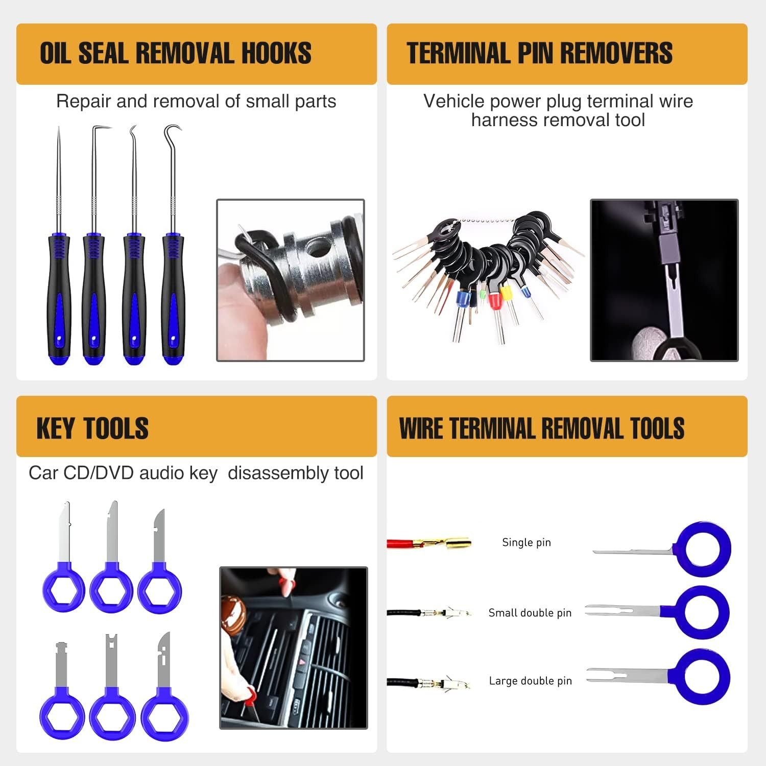 Durable 238-Pcs Nylon Trim Removal Tools – Ideal for Cars, Furniture, and More