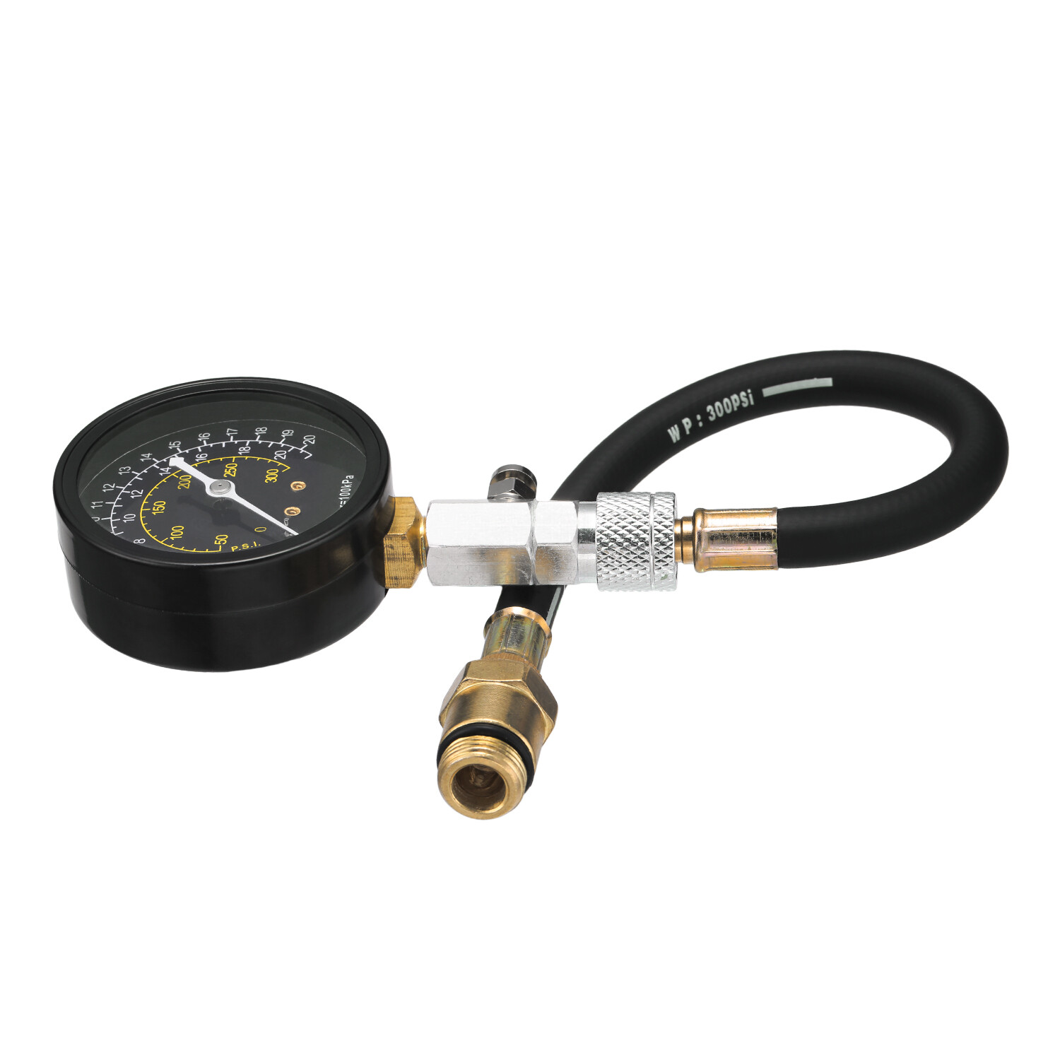 300PSI Engine Cylinder Compression Gauge Tester Kit Gas Diagnostic Tester Set US