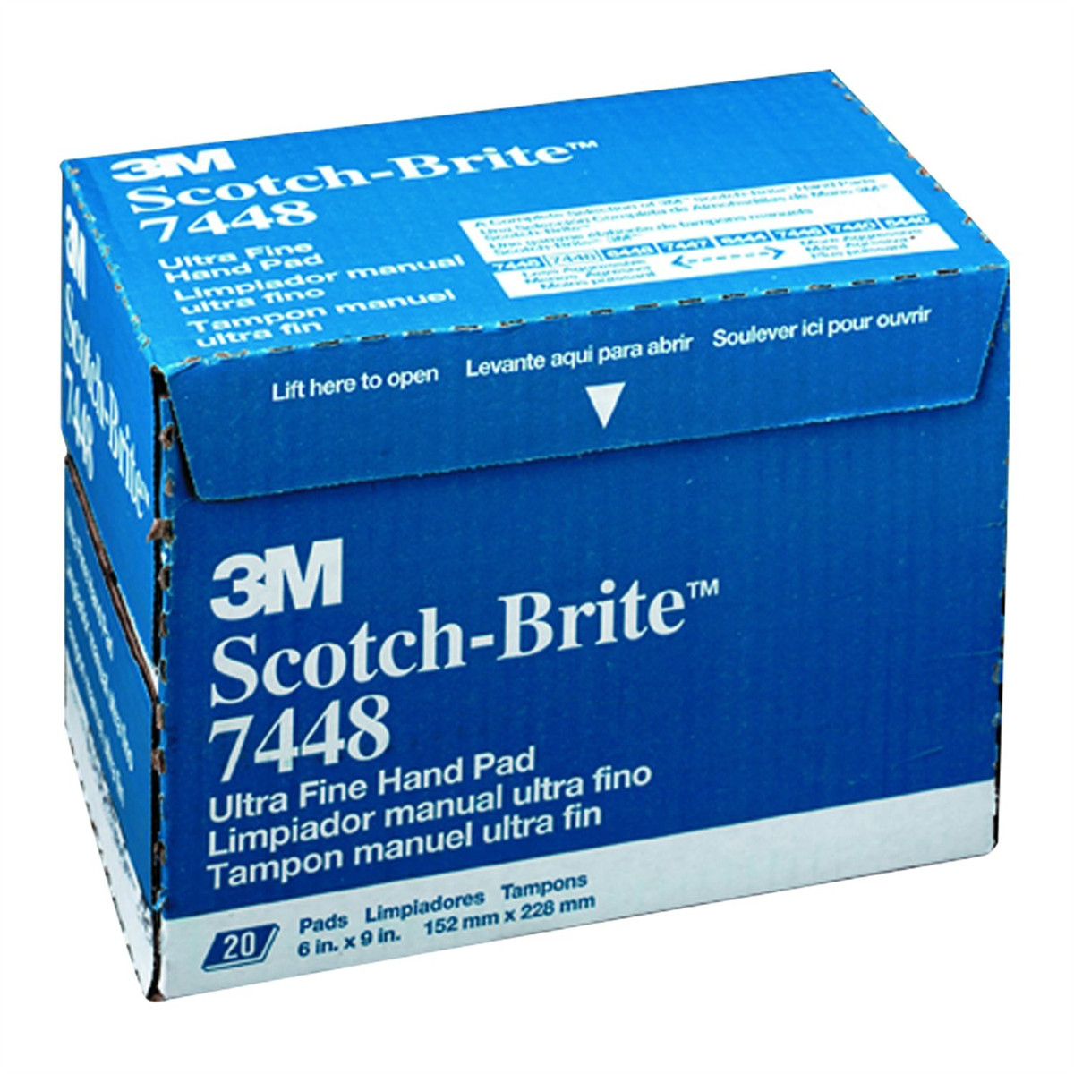 3M Automotive 7448 Gray Scotch Brite Ultra Fine Pad