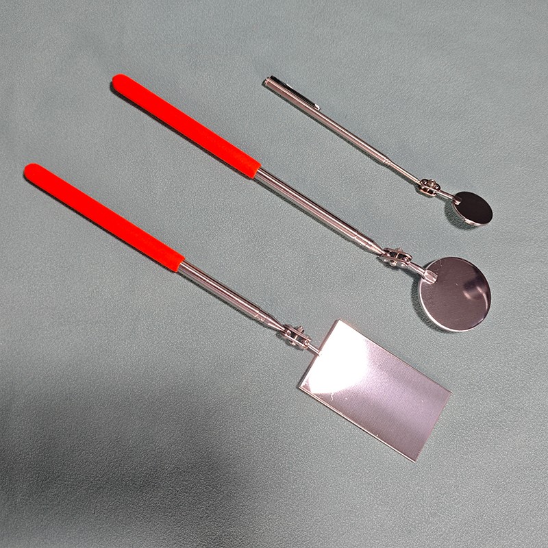 3PCS Telescoping Mirror Inspection Round Square Mirror Inspection Tool