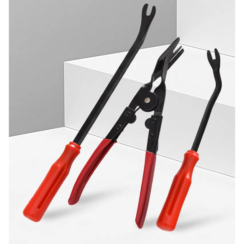 3PCS Auto Trim Clip Remover Tool Removal Pliers Fastener Door Panel Retainer US