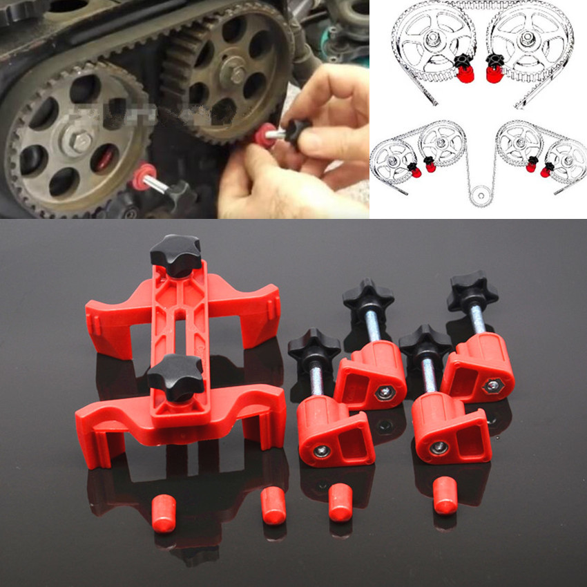 Car 5x Dual Cam Clamp Camshaft Engine Timing Tool Sprocket Gear Fixed Locking