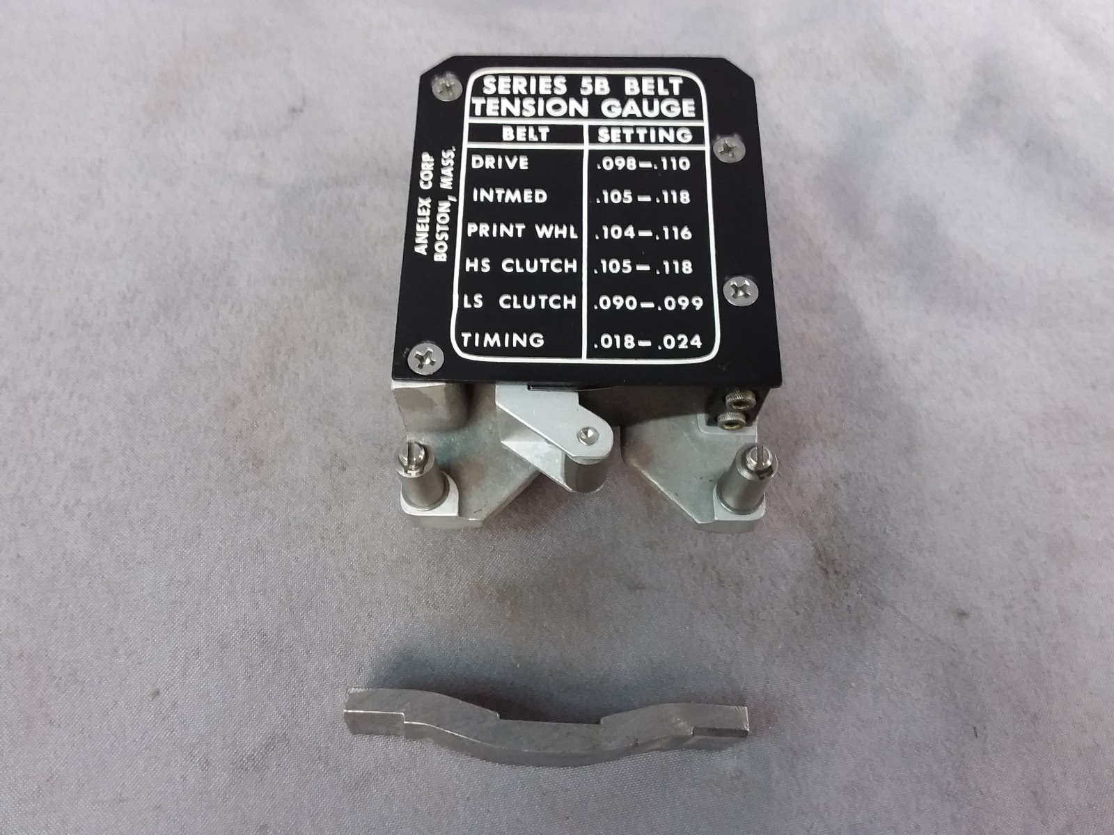 Anelex Series 5B Belt Tension Gauge – Ames 162 Indicater – Up to 5/8 wide belts