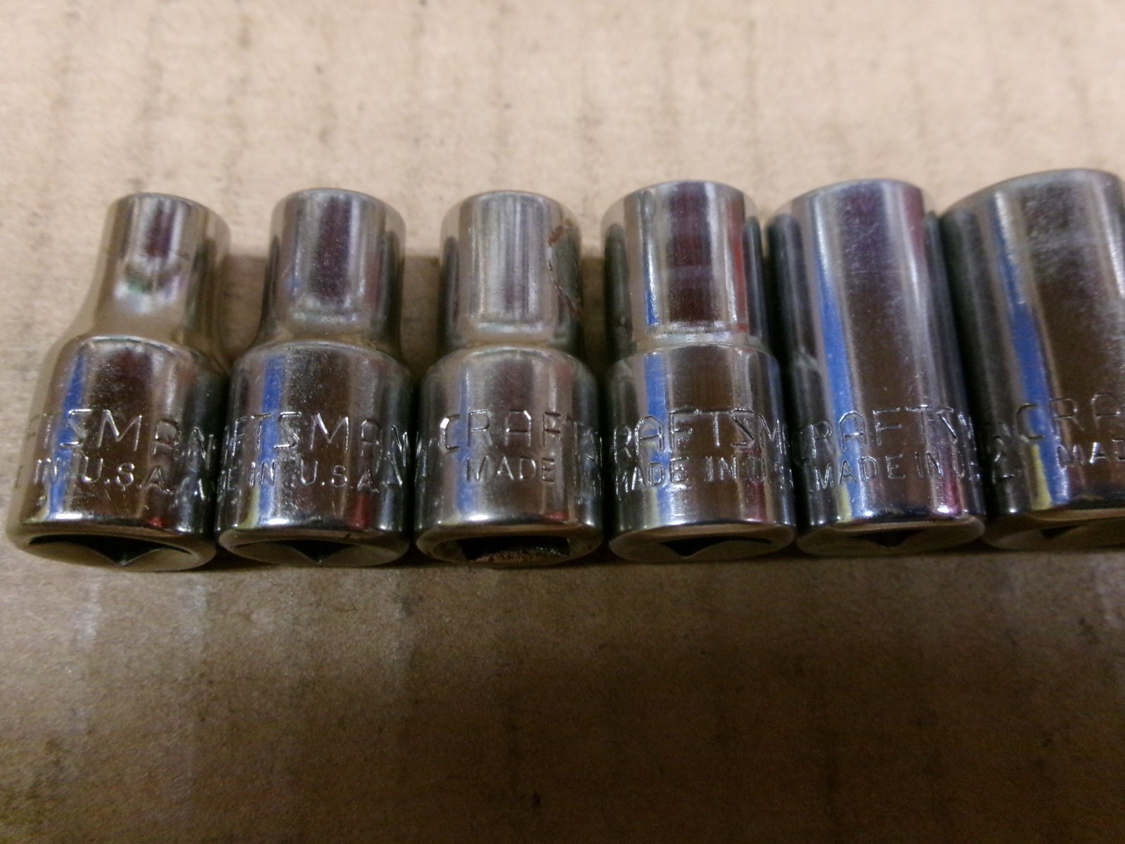 Craftsman USA 1/4″ Drive 1-Piece 12-Point Socket Set 3/16″ – 9/16″