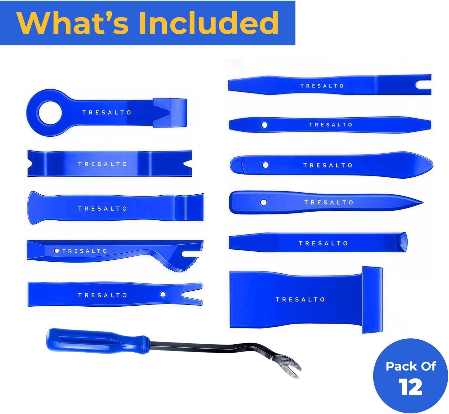 Auto Trim Removal Tool Set – 12pcs (No Scratch Plastic Pry Kit) – Auto Trim Car