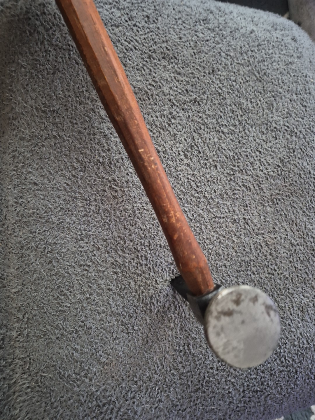 Snap On BF608B Wood Handle Short Curve Cross Peen Auto Body Hammer VERY NICE