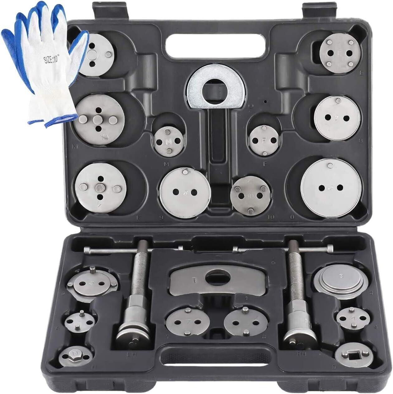 8MILELAKE 24Pack Heavy Duty Car Disc Brake Caliper Compressor Wind Back Tool Kit
