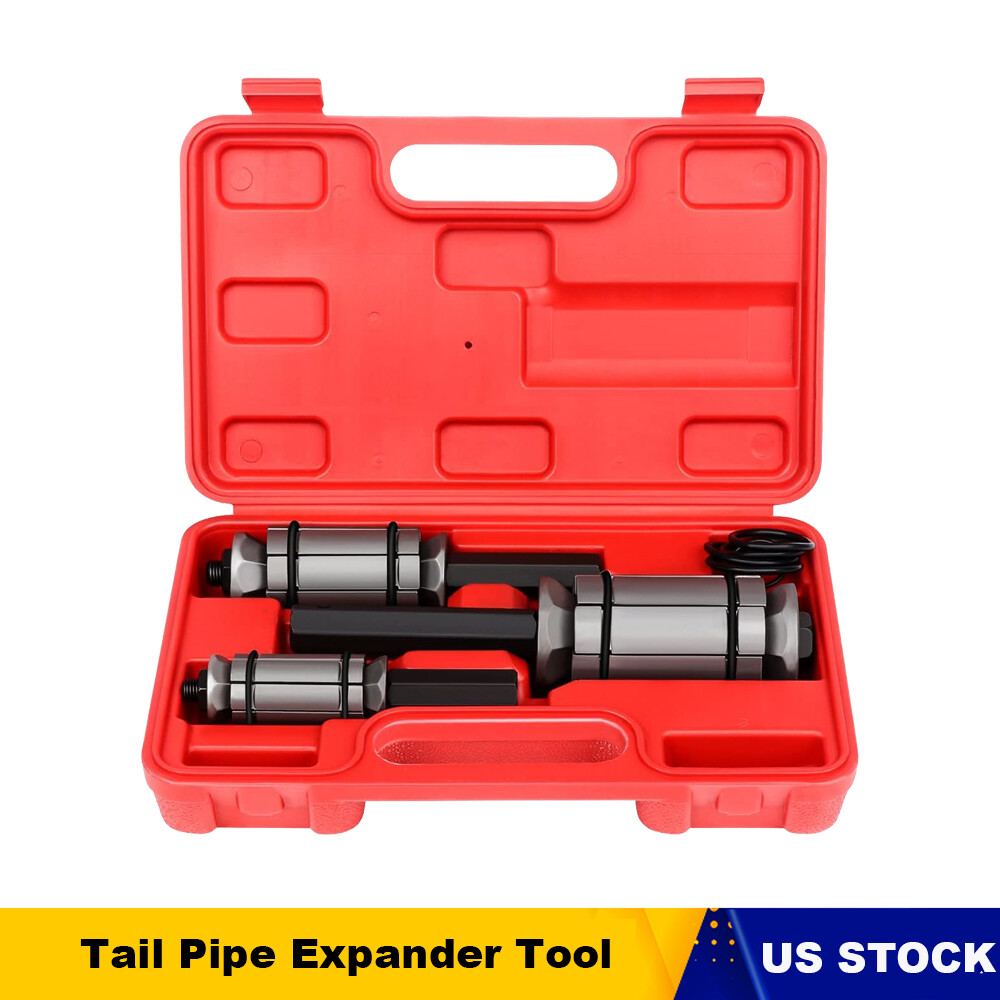 3Pcs 1/8″ to 3-1/2″ Tail Pipe Expander Muffler Exhaust Tailpipe Tube Tool Set