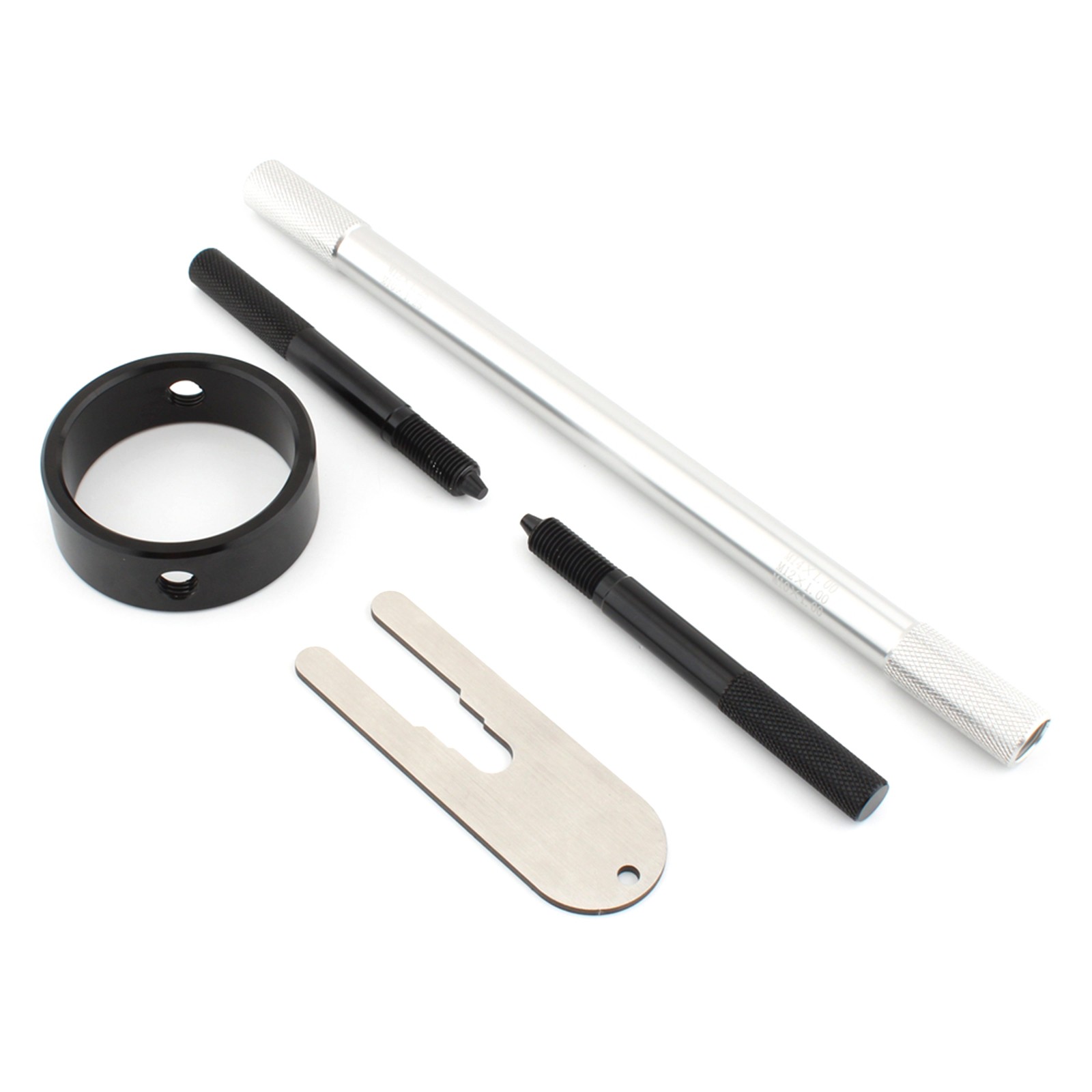 Black Silver Fork Service Tool Kit Fork Spring Compressor Damper Rod Bleed Tool