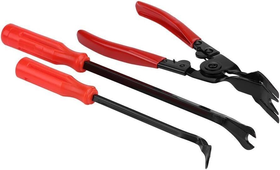 Car Clip Pliers Set Fastener Removal Tool, Auto Trim Removal Tool Kit Pry Tool
